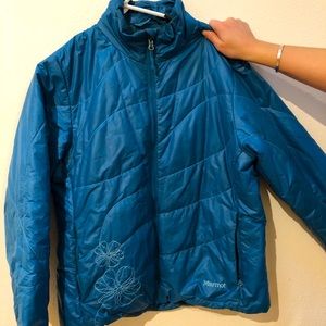 MARMOT puffy with adorable embroidery detail